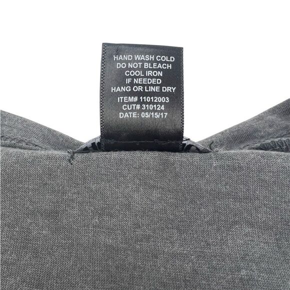 Hot Topic Dark Grey Lace Up Top XS - Picture 6 of 6